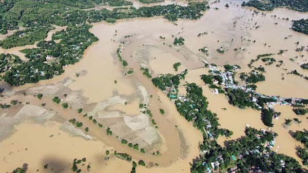 খাগড়াছড়িতে বন্যা পরিস্থিতির উন্নতি